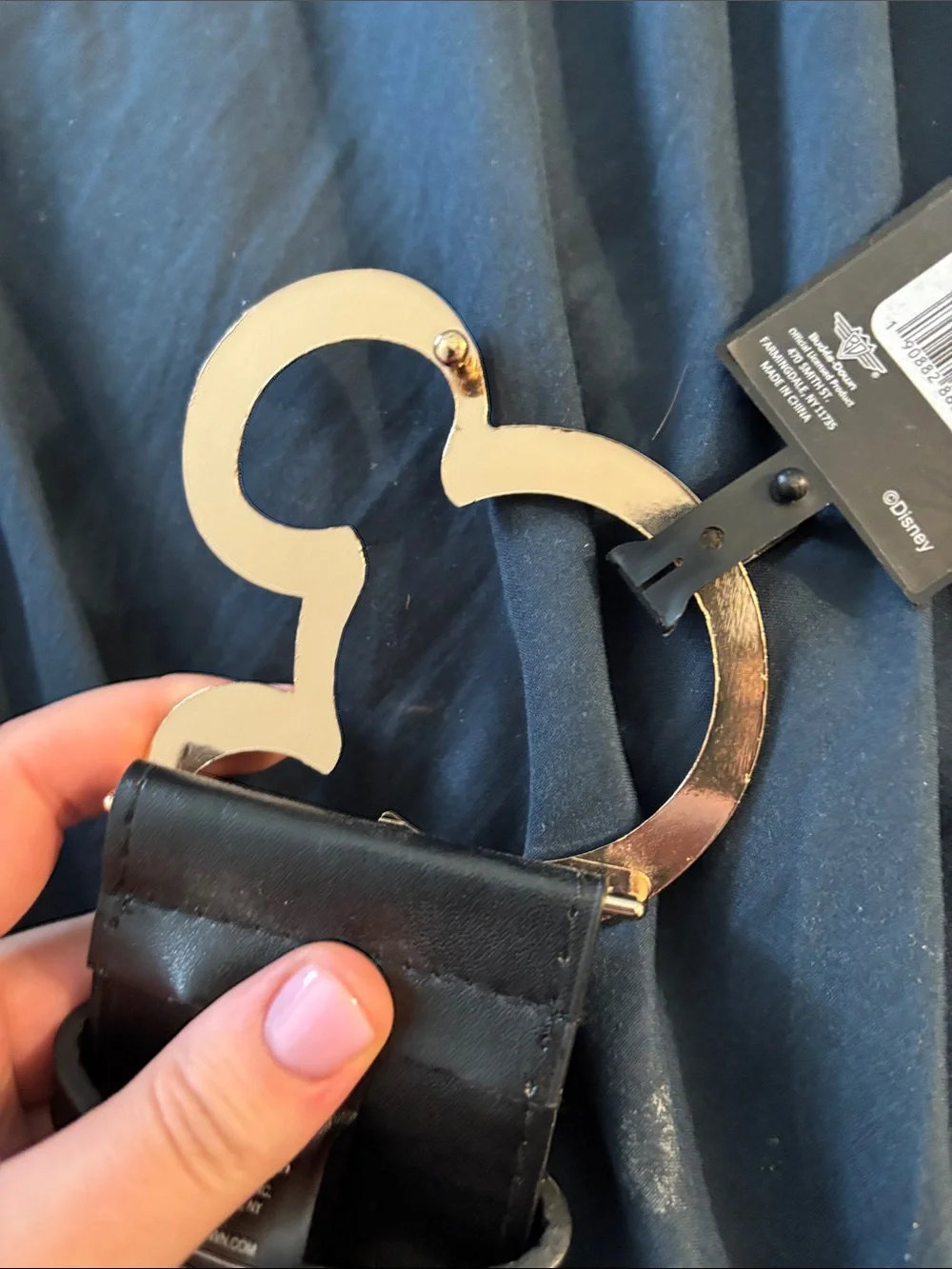 Disney Black women’s Belt with Gold G-Hook Buckle